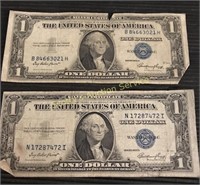 Blue Seal Silver Certificate One Dollar