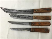 Antique butcher knives.