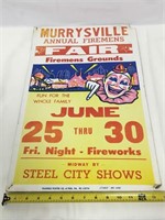 Vintage Murrysville fair poster.