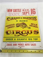 Vintage Carson & Barnes circus poster.