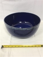 Deep blue ceramic bowl.