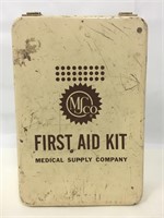 Metal first-aid box.