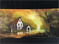 Painting on Canvas “Old Water Mill"