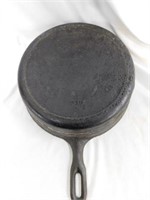 (can't read) deep cast iron skillet