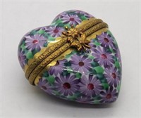 Rochard Limoges-France Heart Trinket Box
