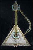 1960's R. Mandle Russian Mandolin Balalaika Pin
