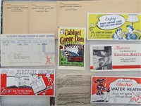 Reddy Kilowatt Memorabilia, Vtg. Advertising Cards