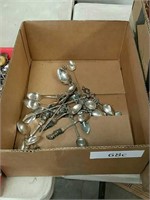 Box of collectible spoons