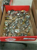 Box of collectible spoons