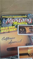 Box of Mustang Car Magazines