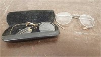 (2) Pairs Vintage Glasses- One Need Repaired