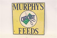 Murphy's Cut Cost Feeds Sign