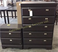 Set of 2 dressers and a night stand