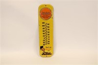 Embossed Nesbitt's Bottle Cap Tin Thermometer