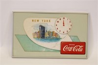 Four Framed Coca Cola World Cities Time Zone Signs