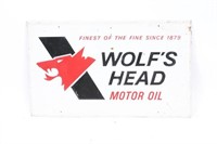 Wolfs Head Motor Oil Sign