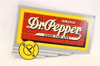 Tin Dr. Pepper Flange Sign