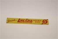Embossed Tin Lime Cola Door Push Sign
