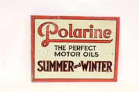 Polarine Motor Oil For Summer & Winter Flange Sign