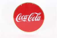 Coca-Cola Reverse On Glass 9" Sign