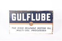 Gulf Gulflube Motor Oil Painted Sign