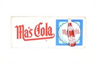 Ma's Cola Embossed Tin Sign