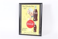 Coca-Cola Framed Sprite Boy Bottle Poster