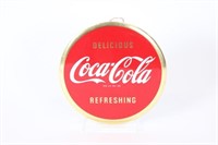 Coca-Cola Delicious Refreshing Tin Cardboard Sign