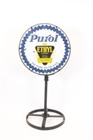 Purol Ethyl Porcelain Curb Sign