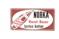 Norka Root Beer Tin Sign