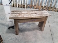 Small wood bench
