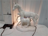 Horse and foal lamp