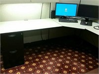 Modular Corner Desk Set with Back Board