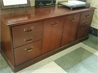 72" Cherry Cabinet with Drawers