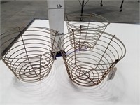 Wire baskets, set of 3