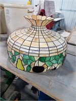 stained glass hanging light fixture