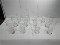 Set of the 12 water glasses