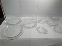 Collection of glass dishes
