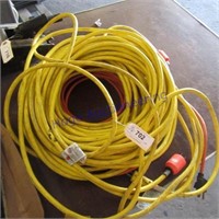3 yellow , 1 orange drop cords