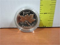 2012 1-cent Fine Silver Coin