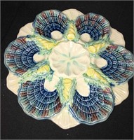 Majolica Oyster Plate