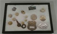 Fireman and police pins and others
