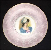 Germany Porcelain Portrait Plate, Velvet