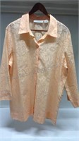 SagHarbor women's extra-large blouse peach
