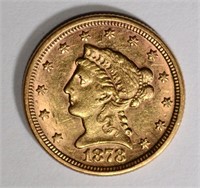 1878 $2.50 GOLD LIBERTY, BU