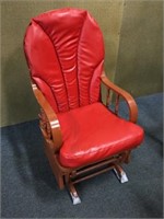 Red Leather Glider