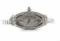 Lady's Vintage Platinum Case Vogt & Co Wristwatch