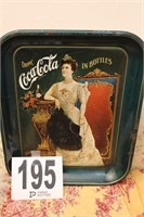 COCA COLA 75th ANNIVERSARY TIN TRAY 13 X 10