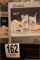 2 BOXES OF 12 PC CRYSTAL DRINKWARE HEARTLAND BY