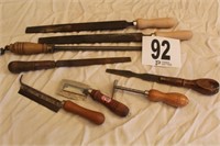 8 ASSORTED WOOD WORKING TOOLS